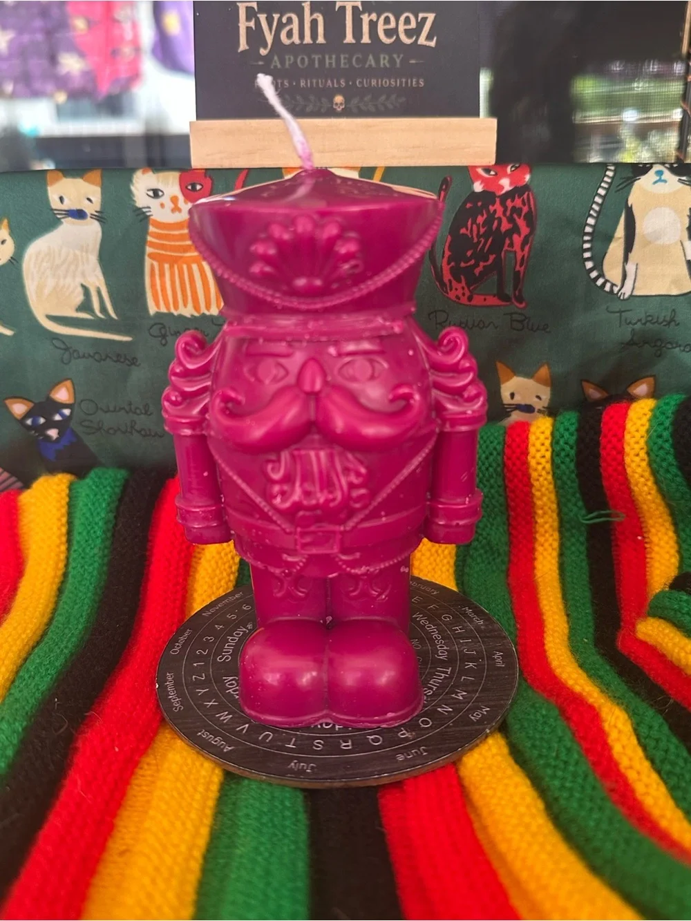 Nutcracker Candle – Deep Berry